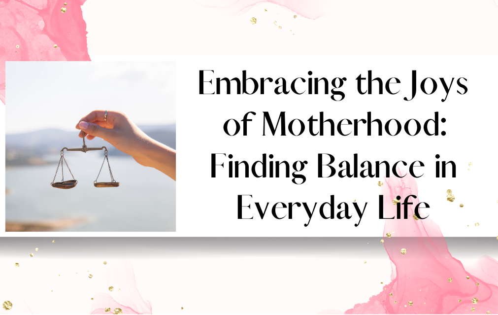 Finding balance in motherhood with a scale.