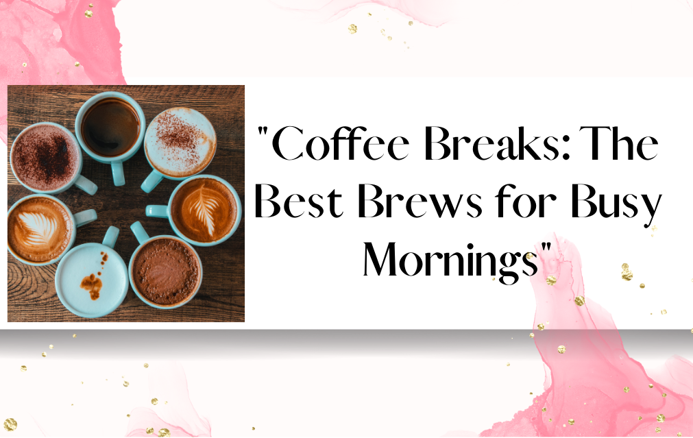 A variety of coffee mugs arranged in a circle, showcasing different types of coffee drinks.