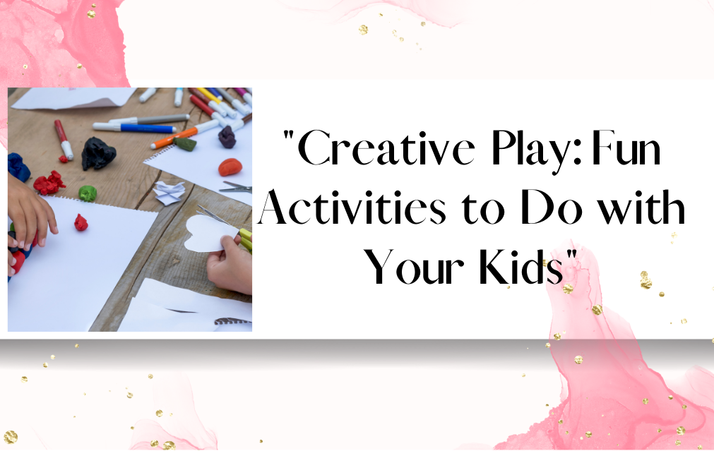 Children engaging in creative play with art supplies, making crafts and drawings.